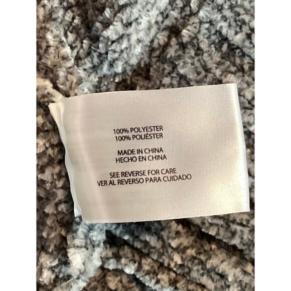 Orvis Women's Chunky Knit V Neck Chenille Pullover Sweater Winter Gray Size XXL - Picture 7 of 8